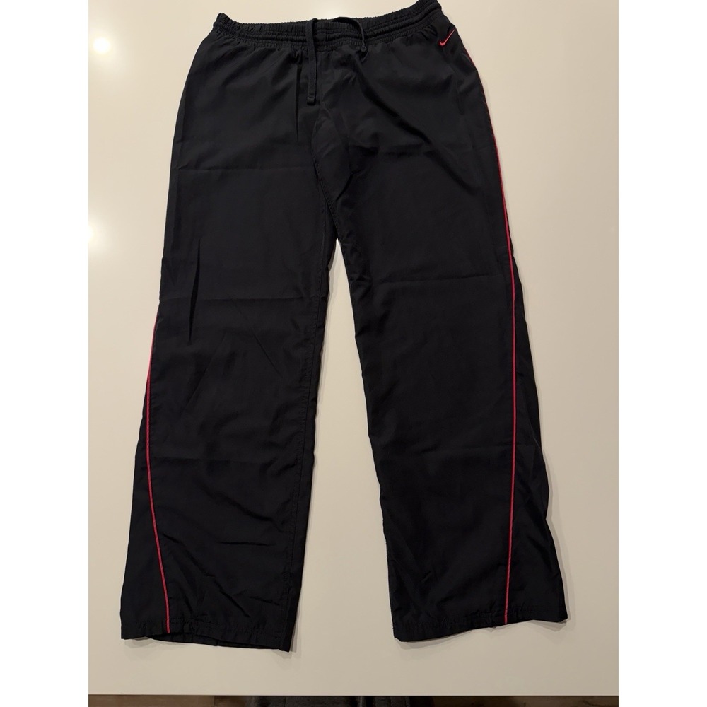 Nike The Athletic Dept Track Pants Womens M Black Red 370907-012 Preowned